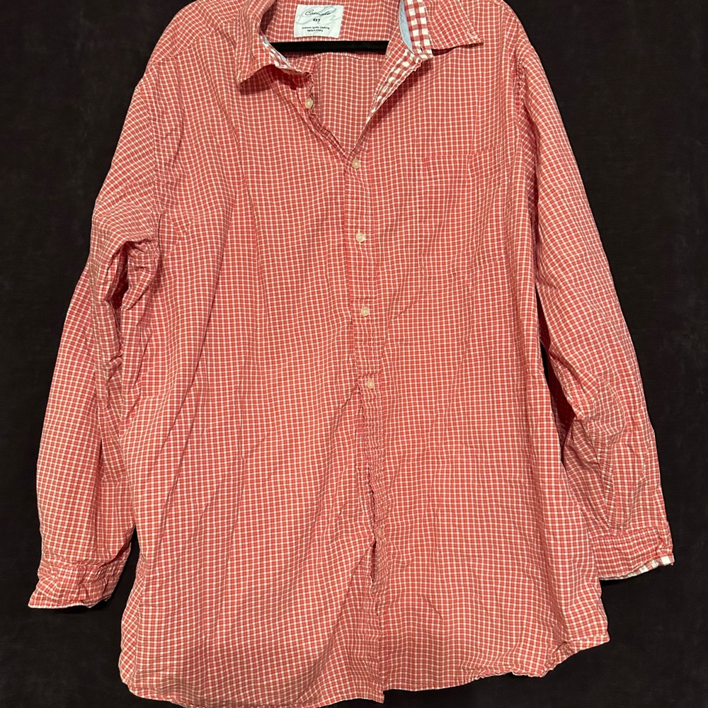 Men's Red Checkered Shirt